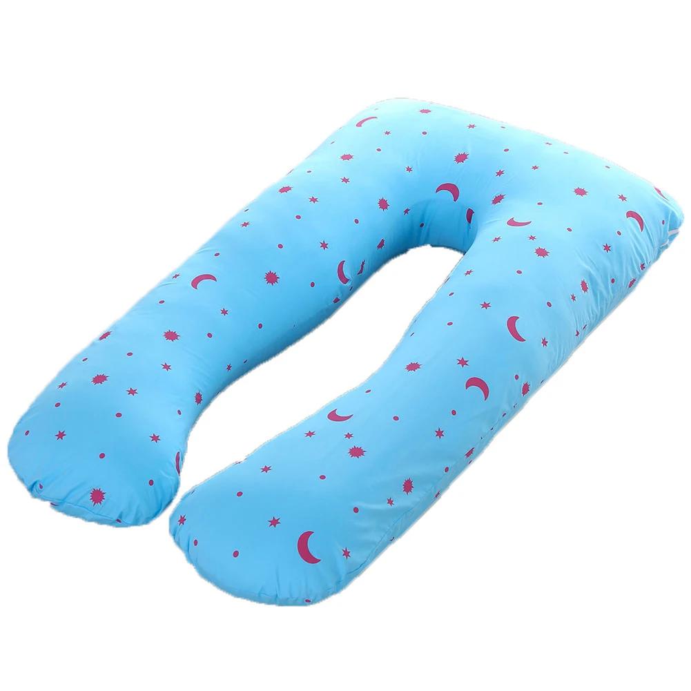 130x70cm Pregnant Pillow Case Maternity Cushion Cover U Type Lumbar Pillowcase Side Protect Cushion Cover for Pregnancy Women