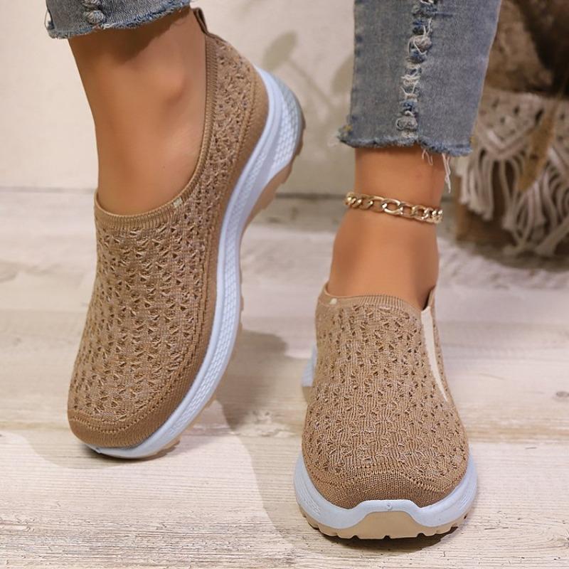 2025Women Walking Shoes Air Cushion Non Slip Orthopedic Shoes Ladies Platform Mules Breathable Wedge Female Sneakers