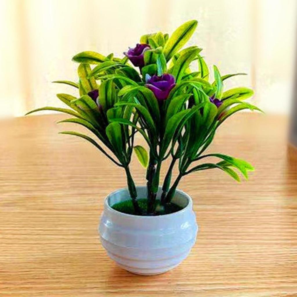 Wedding Artificial Flower With Pot Courtyards Decor Fake False