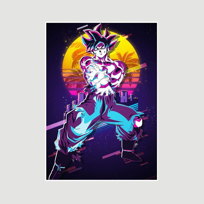 

Класичні аніме Dragon Ball Плакати Білий папір Вінтажні плакати Декор HD Друковані настінні картини Розпис інтер єру Фреска Вітальня Прикраси Картинки 30x21cm