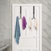 1pc-double Hook Hanging On the Doorno Punching Hanging Hat, Bag Holder, Tie, Scarf, Key Hook, Clothes Hanger, Towel Rack