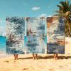 Carpet Texture ART Towel Large Quick-Drying Microfiber Soft Beach Towel for Travel Fitness Sauna Bathing Camping