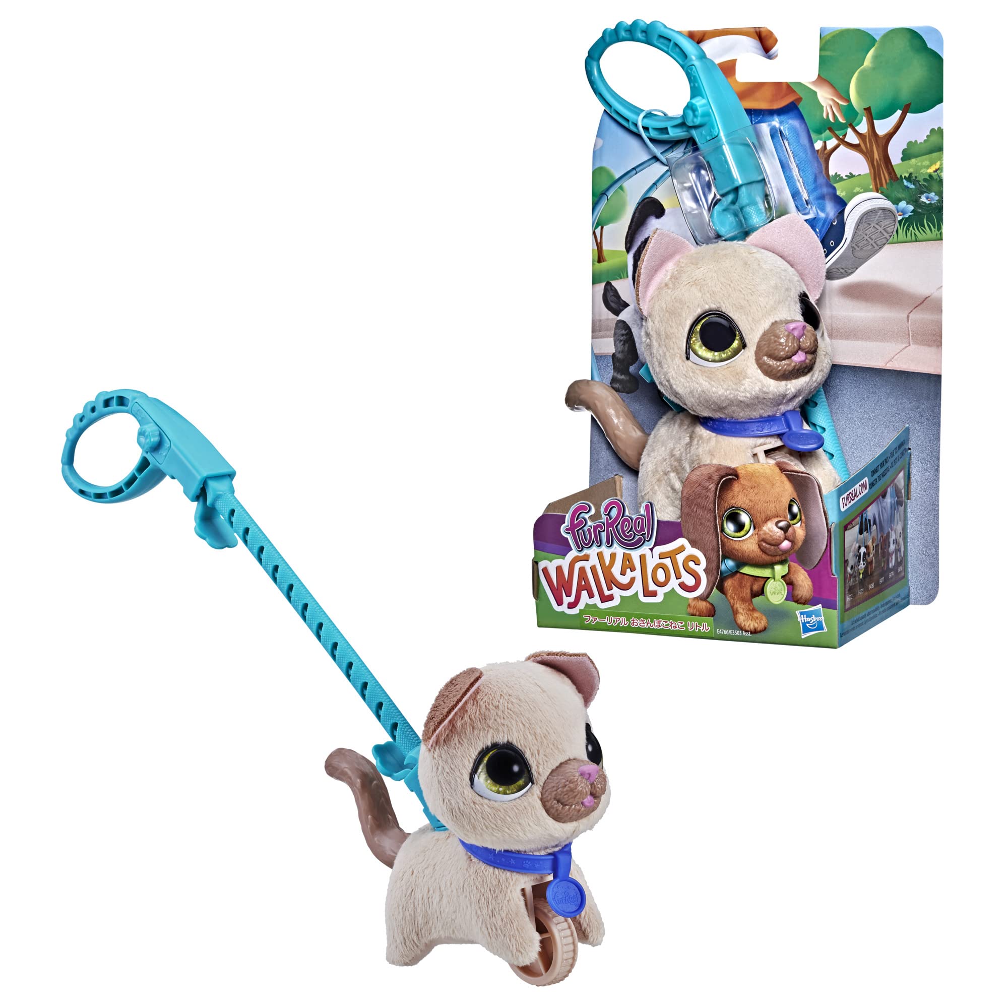 

Hasbro Fur Real Walking Kitten Little E4766 Подлинный Walkalots Lil