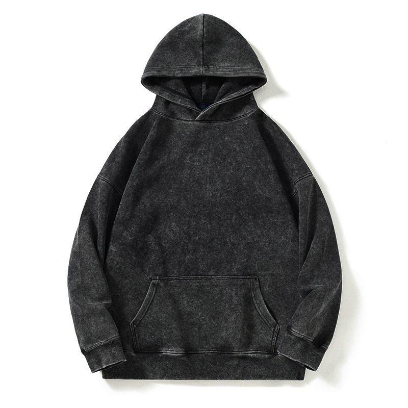 Cotton Woman Washed Hoodies Fresh Peaches Delivered Daily Printed Streetwear Oversize Pocket Warm Pullover Clothes
