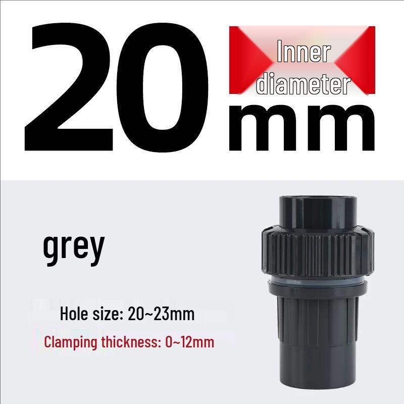 

Aquarium PVC Quick Connect Union Joints for Water and Waterproof Pipe Fittings
