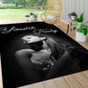 Yours Truly Elegance Black White Carpet Rug Soft Washable Antislip Home Living Room Sofa Mats Personalized Christmas Rug