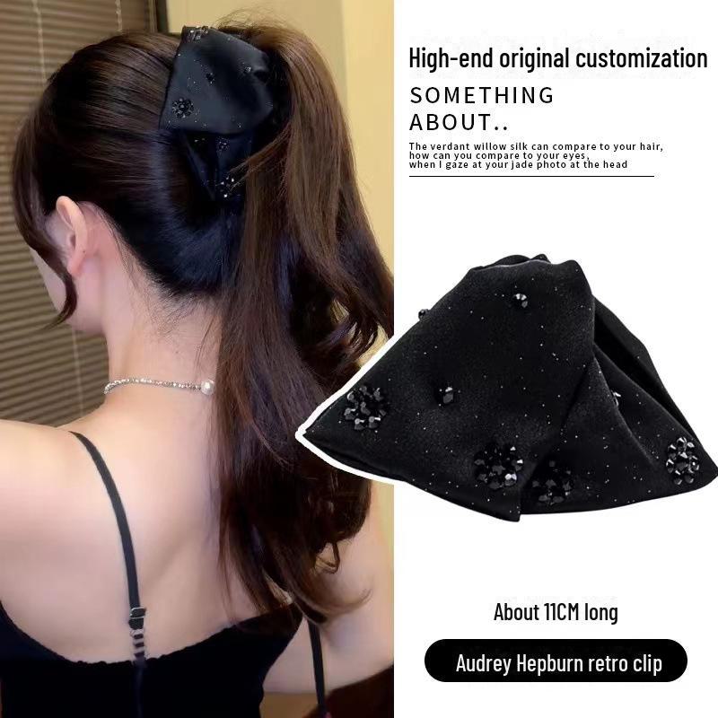 2024 Audrey Hepburn Elegant Luxury Hairpin: Versatile Shark Clip Headdress