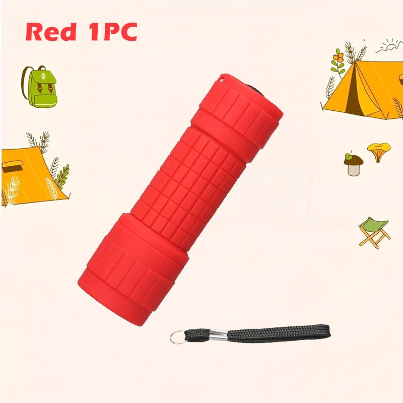 Mini Portable Flashlight Nine XPE Lamp Beads Strong Lighting Using 3*AAA Batteries Pocket Outdoor Emergency Torch Children Gifts
