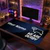 Derby County Benutzerdefiniertes Großes Mauspads, Personalisierter Name Textdruck, Fußball Logo Rutschfeste Schreibtischmatte Gaming Geschenk