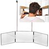 3 Way Mirror Trifold Mirror Adjustable Portable Makeup Mirror for Self Hair Cutting and Styling