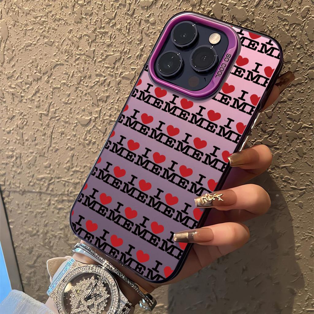 I LOVE ME Phone Case for Samsung Galaxy S26 S25 S24 S23 S22 S21 S20 Note20 FE Ultra Edge Plus 4G 5G Anti Fall Matte Cover