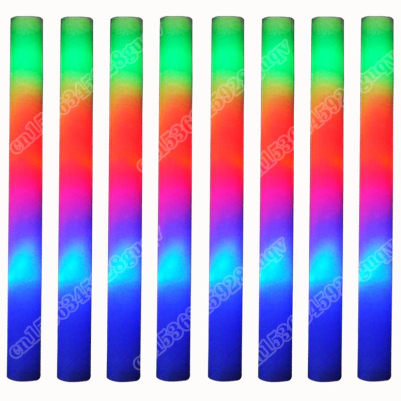 

30Pcs Foam Glow Sticks with 3 Modes Colorful Led Flashing Glow Stick Glow in The Dark Party Supplies for Wedding Raves Concert