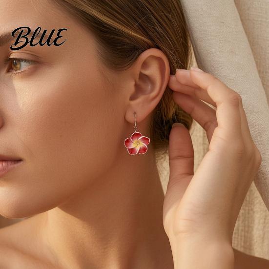 Easy Wear Flower Jewelry 2Pcs/Set Lightweight Floral Set Polymer Clay