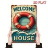 Retro Metal Wall Art Decor Tin Sign Poster Living Room Home Decoration 20x30cm