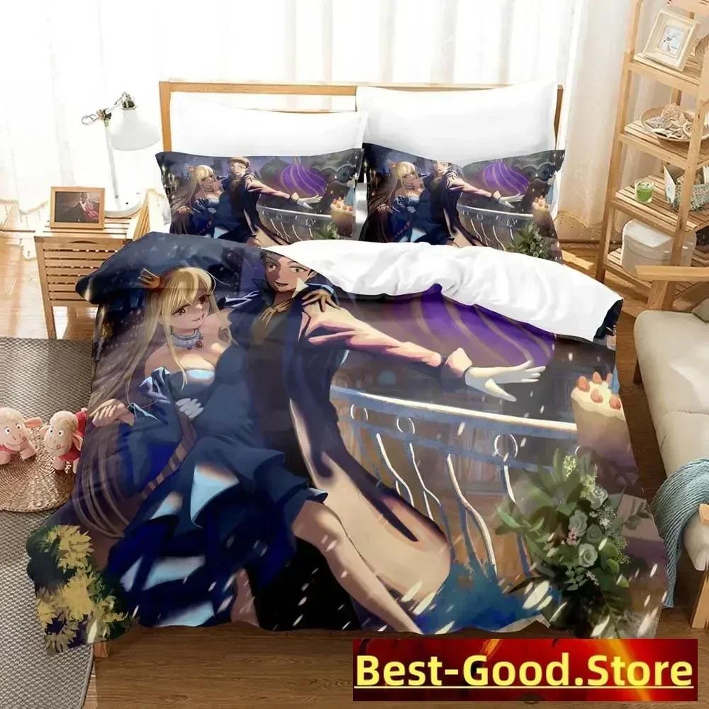 Marin Kitagawa Bettwäsche-Set Einzelbett Twin Full Queen King Size Bettwäsche-Set Erwachsener Kinderzimmer Bettbezug-Sets Anime Bettwäsche-Set
