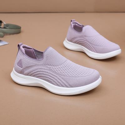 Shoes Women's Spring and Autumn Custom New Women's Shoes Casual Walking Shoes Soft Sole One Pedal Mother Shoes Fashion Sports Shoes Women