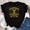 Yellowstone Dutton Ranch T Shirt TV Shows Tshirts Harajuku Western Cowboy Tshirt Unisex Plus Size Ropa Hombre Camisetas