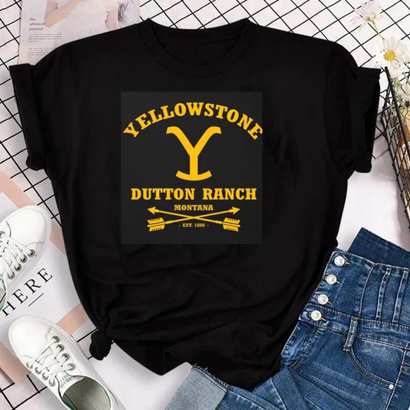 Yellowstone Dutton Ranch T Shirt TV Shows Tshirts Harajuku Western Cowboy Tshirt Unisex Plus Size Ropa Hombre Camisetas