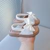 Summer Girls' Bowknot Fashion Sandals, Children's Princess Shoes, Soft-Soled Anti-Slip Beach Shoes.