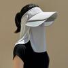 Summer Sun Hat with UV Protection, Face Mask, Sun Hat with Wide Brim for Outdoor Cycling, Unisex