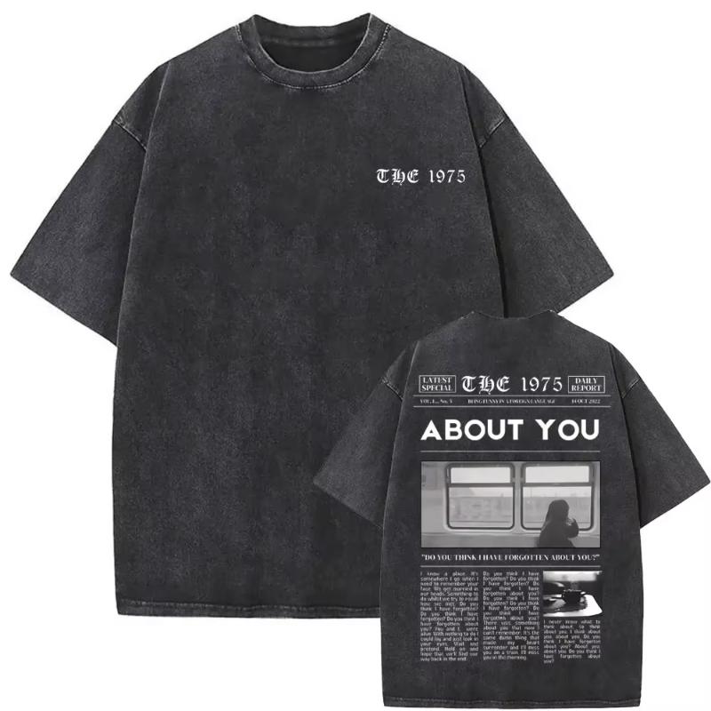 Washed Vintage The  about You Print Tshirt Being Funny in A Foreign Language Album Tshirt Unisex Women Hip Hop Casual T Shirt