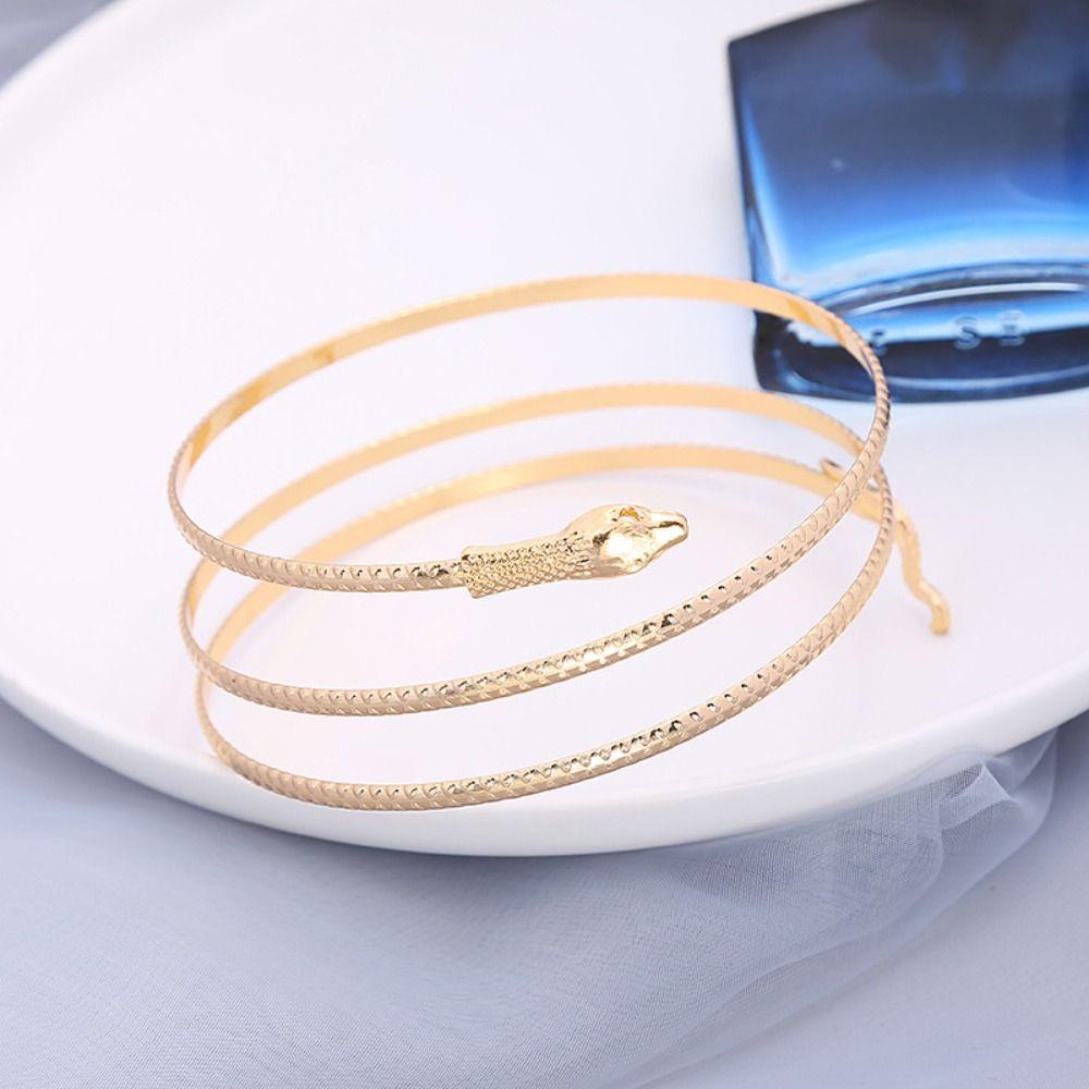 Golden Metal Armband Set Adjustable Geometry Arm Bracelet  Arm Accessories