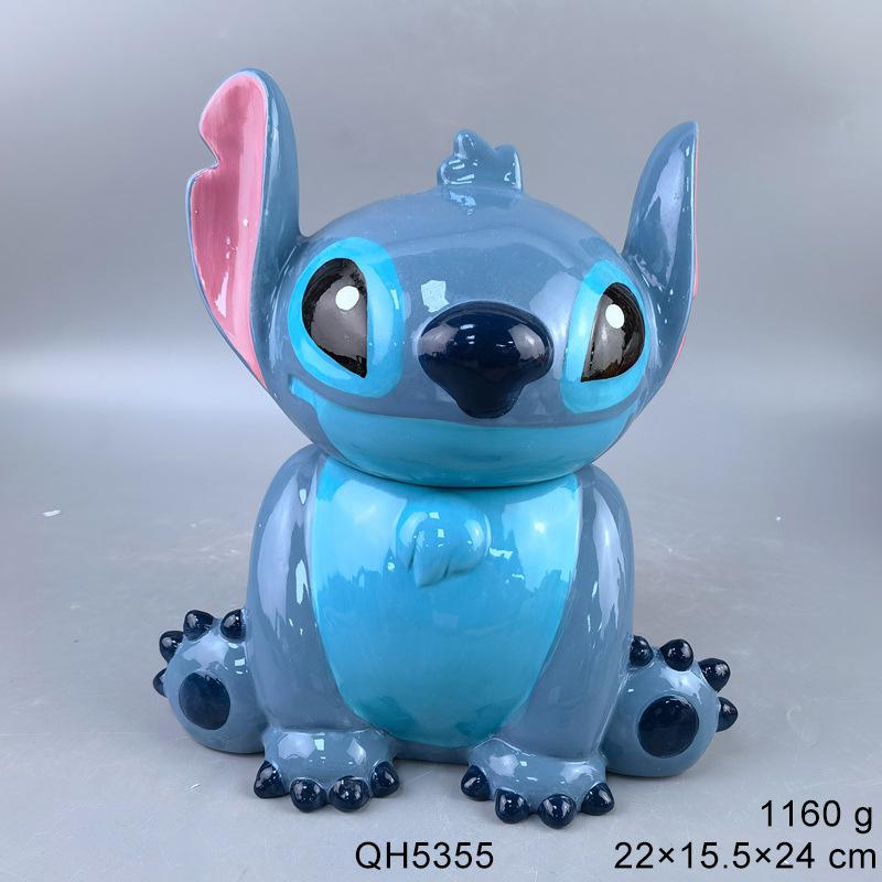 Anime Movie Character 3D Embossed Cookie Jar White Cloud Earth Candy Sealed Jar Cookie Storage Jar Cartoon Ceramic Jar