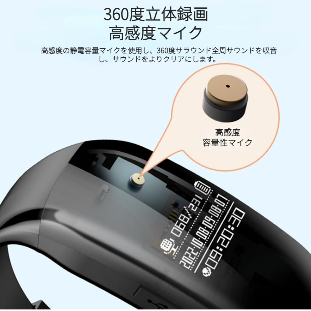 Voice Stereo DSP OTG for Recording Business Student Research Reception and More Recorder, Wristwatch-Style Recorder, 360-Degree Recording, Noise,