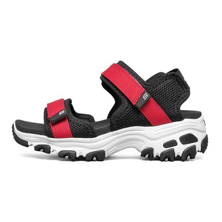 Skechers Comfortable Versatile Kids Sandals Kids sandals Black Red 660072L-BKRD 30