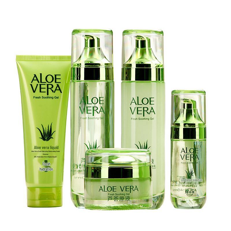 Korean Aloe Vera Skincare Set: Hydrating & Moisturizing Toner and Emulsion (Multiple Specifications, Free Shipping)