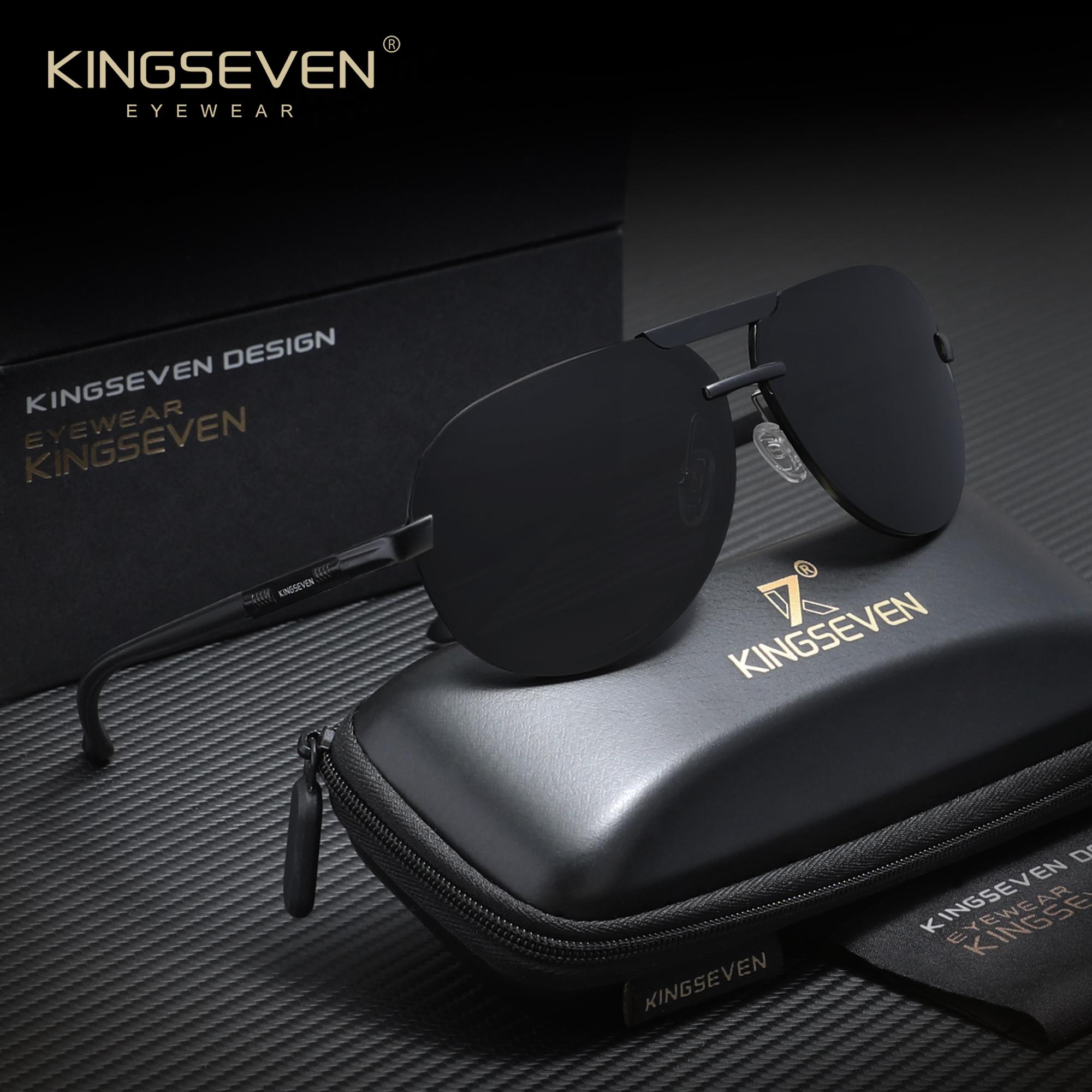 KINGSEVEN Classic Trend Frameless Sunglasses Outdoor Fashion Frameless Sunglasses UV400 Glasses Suitable For Outdoor Driving