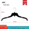 484 Black Non-Slip Plastic Hangers for Women's Clothing