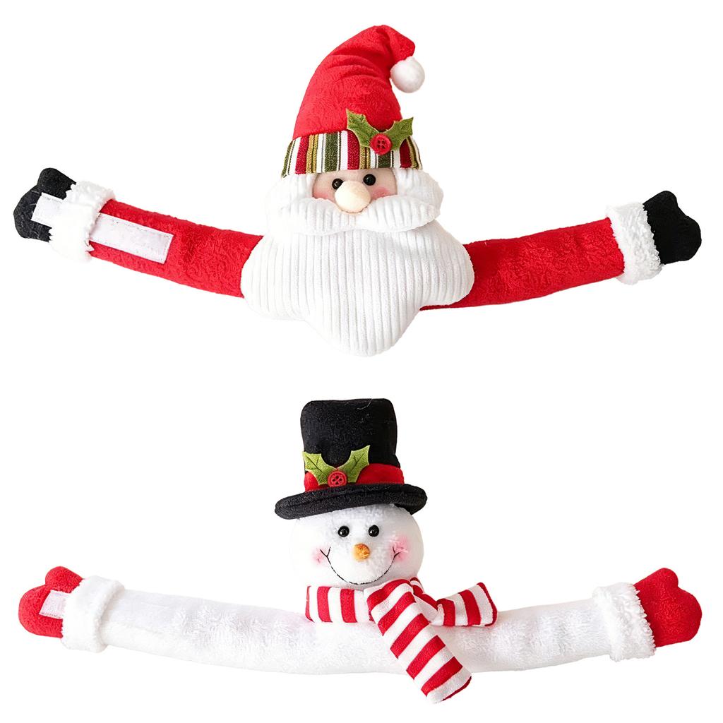 1PCS Christmas Curtain Clasp Santa Snowman Curtain Fixing Clasp Clips Window Decoration Scene Holiday Room Party Decoration