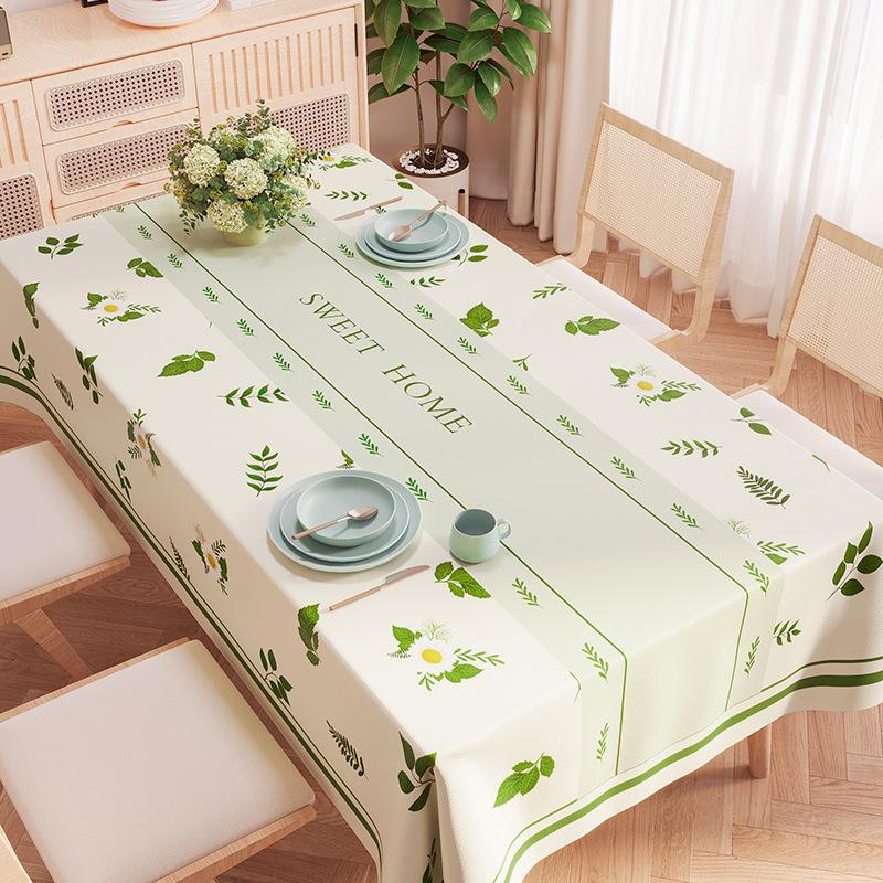 New Year'S Fresh Tablecloth Leave-In Waterproof And Oil-Proof Pvc Dining Table Tablecloth Tablecloth Cover Cloth Coffee Table Tablecloth
