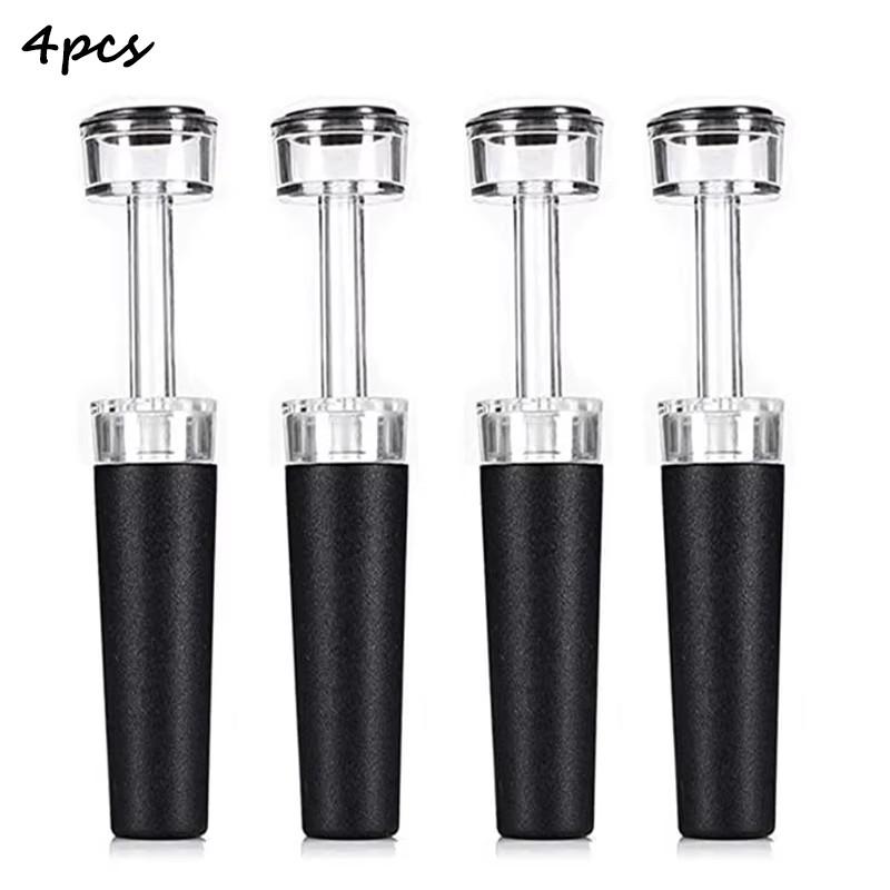 Vacuum Wine Stopper Reusable Stoppers with Built-in Vacuum Pump Leakproof Wine Bottle Sealer Silicone Caps,Wine Saver 5