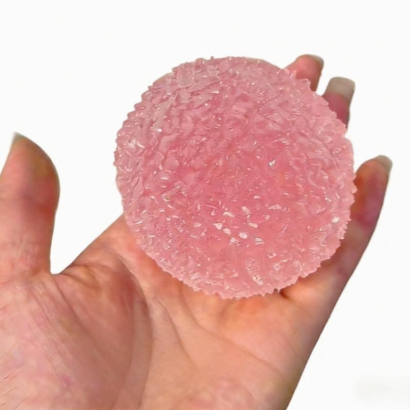 Squishy Eiskugel Maltose Fidget Spielzeug Super Weich Rosa Mochi Langsames Rückprallen Knetspielzeug Anti-Stress Spielzeug Für Erwachsene Handübung