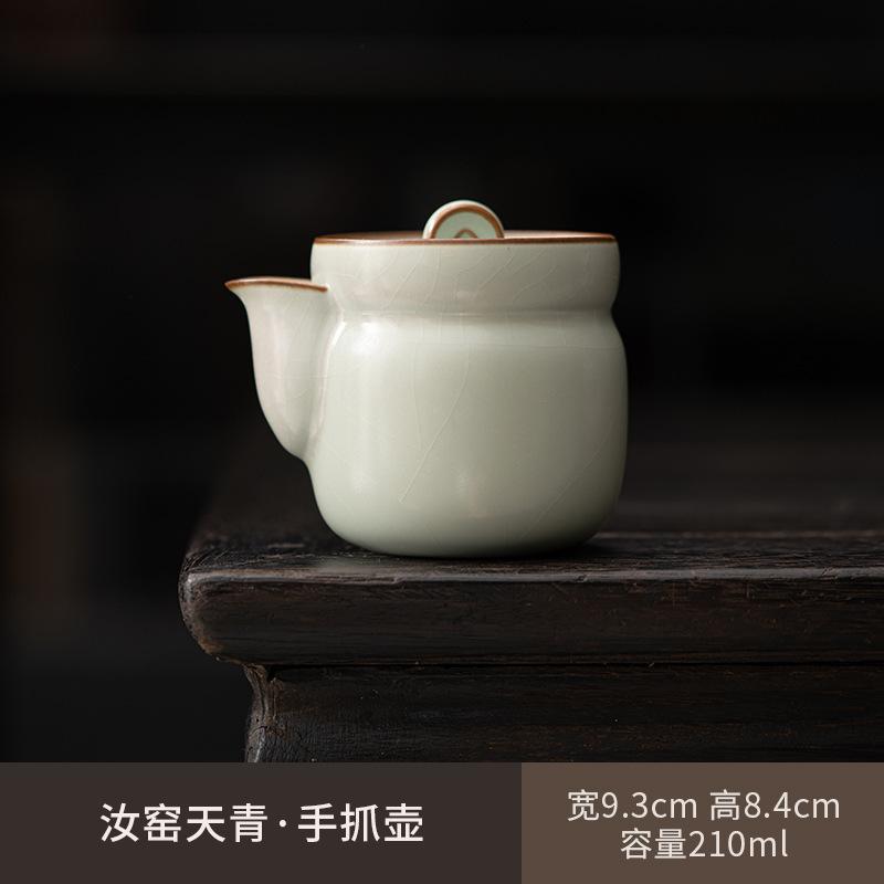 

Фарфоровый чайник Azure Ru Kiln, китайский фильтр для заваривания, чайник Xishi, креативный чайник для заваривания чая, принадлежности для кунг-фу, украшения