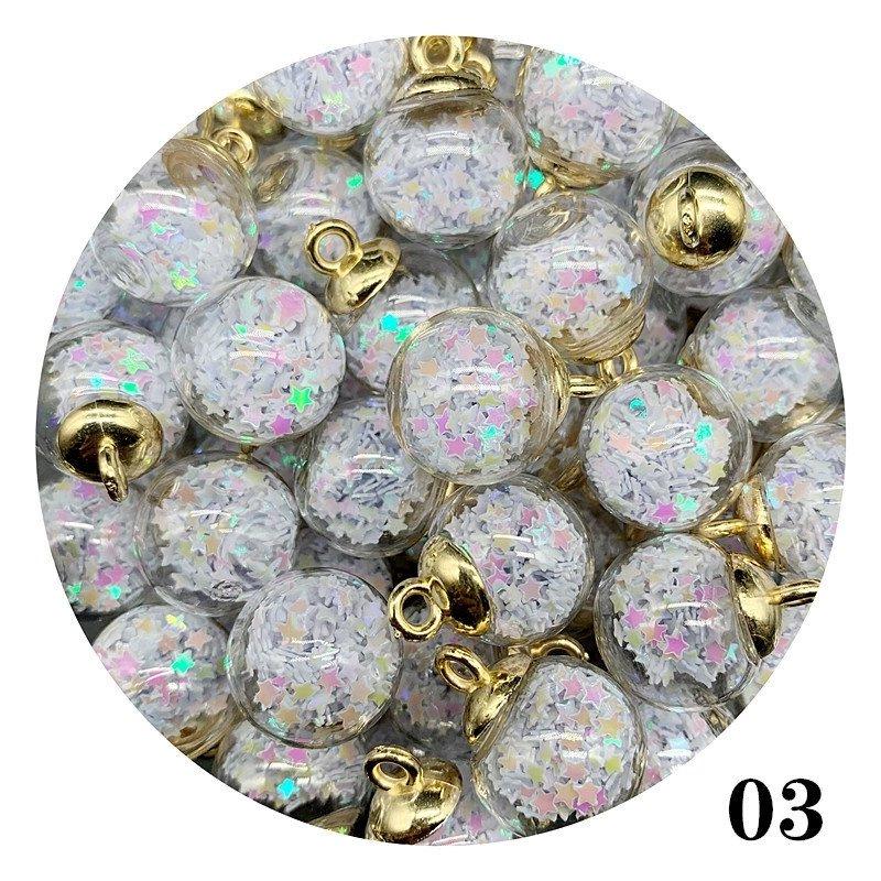 16mm Transparante Ster Pailletten Kristal Glas Bol Haarband & Oorbellen DIY Accessoires.
