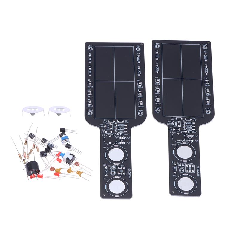 Mini Handheld Simple Metal Detector Led Light Alarm Flashing Welding Practice Diy Electronic Kit Welding Training Kit