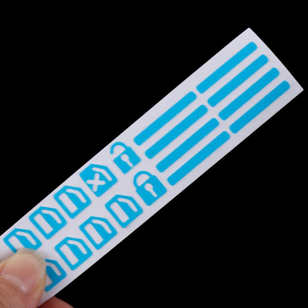 Fluorescent Car Switch Fluorescent Decals Waterproof Cars Lifter Interior Stickers  Car Decoration