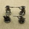 Brass Metal Board Games Japanese Samurai Figurines Miniatures Gunmen Soliders Toy Models Statues Desk Ornament