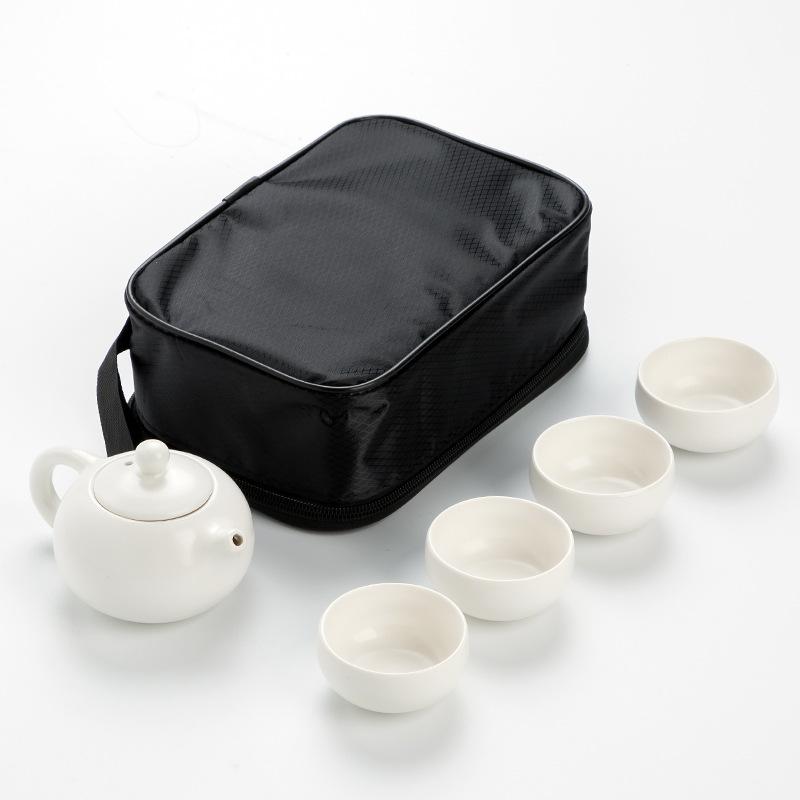 Portable One Pot Four Cups Dehua Dingyao Tea Set Will Sell Gifts Ceramic Travel Tea Set