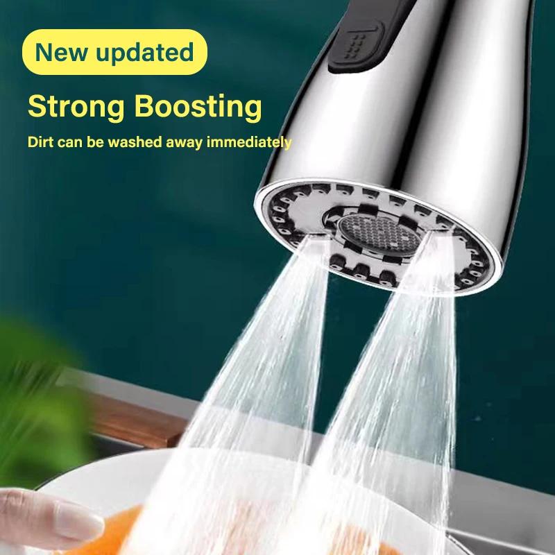 Purpose Faucet Extension with Splash Proof and Pressurized Sprinkler Three-Speed Rotatable Bubbler Kitchen Tool Accessories