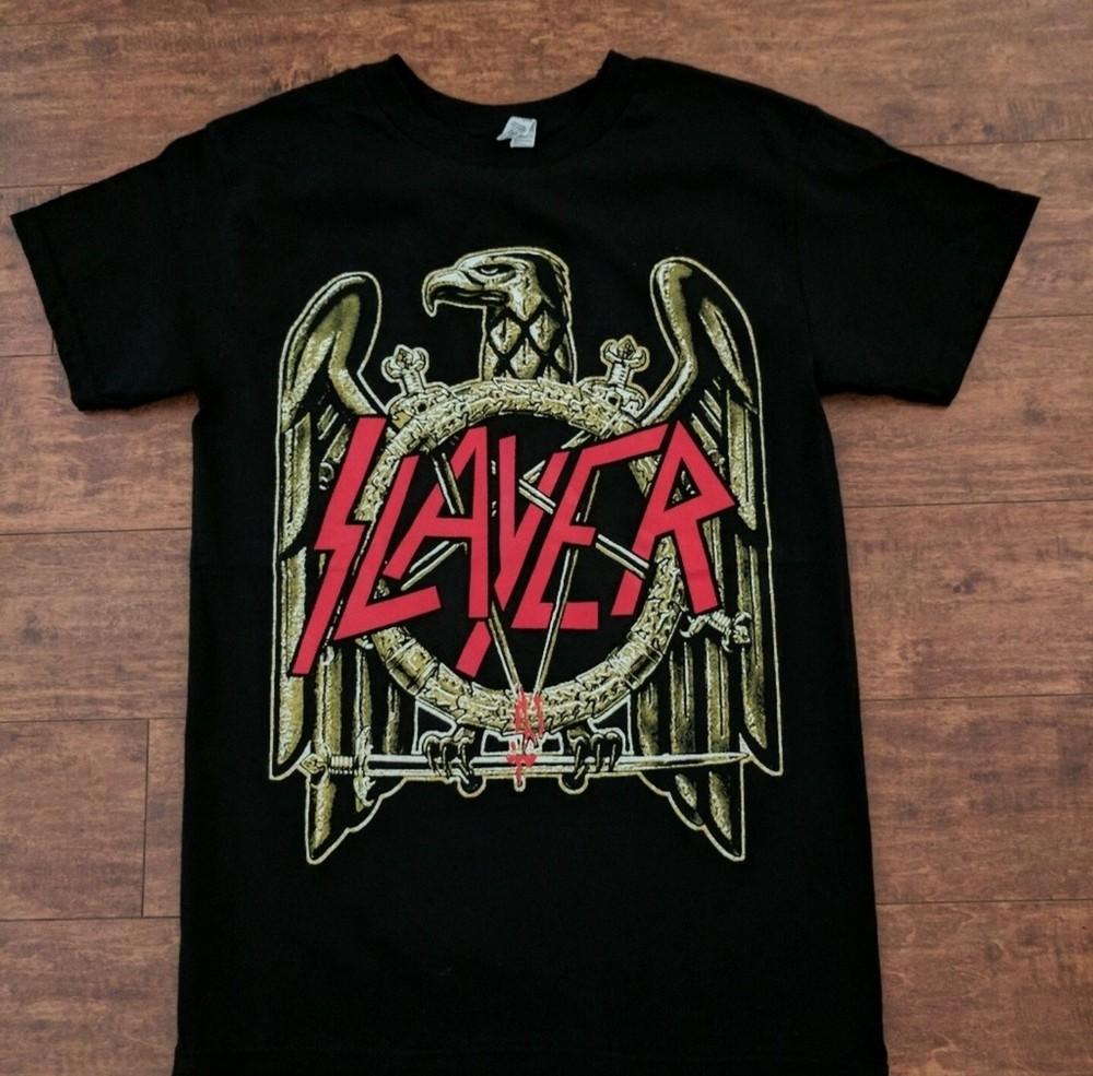 NEW SLAYER GOLD IRON EAGLE T SHIRT Unisex T-Shirt XXXXL