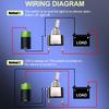 Twidec/3Pcs Rocker Toggle Switch 12V 20A Heavy Duty Racing Car Automotive Auto SPST ON/Off Toggle Switch Red LED Light Illuminated 3Pin with Red