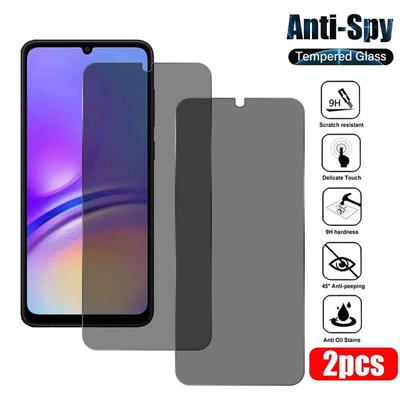 A05S A15 A25 A54 2PCS Anti Spy Tempered Glass For Samsung Galaxy A05S A05 A15 A25 A54 A04S A14 A24 A34 A33 A53 A73 M53 M54 5G Privacy Screen Protector