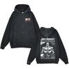 Baki Hanma Anime Streetwear Hoodie Heavyweight Cotton Washed Vintage Style Mens Long Sleeve Pullover