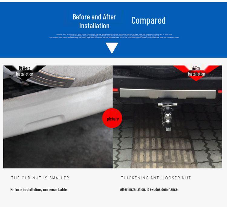 Prado Off-Road Tow Bar with Square Rear Bumper and Anti-Collision Feature