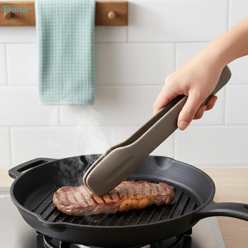 3pcs Plastics Food Tong Kitchen Tongs Non-slip Cooking Clip Clamp BBQ Salad Tools Grill Kitchen Accessories