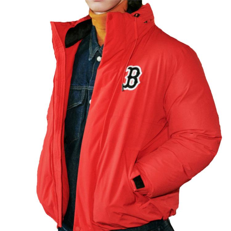 MLB FW22 Hooded Warm Down Jacket Men Jacket Red 3ADJB1126-43RDS